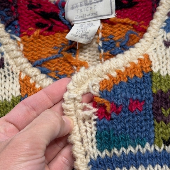 Vintage Express Tricot Hand Knitted Sweater - Picture 6 of 6